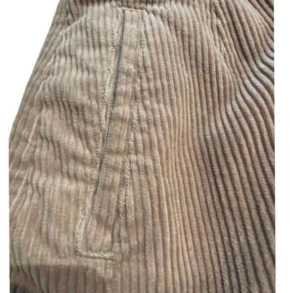 Essentials Style VTG 90s Y2K light brown corduroy high rise pleated pants sz 12 - Picture 5 of 12